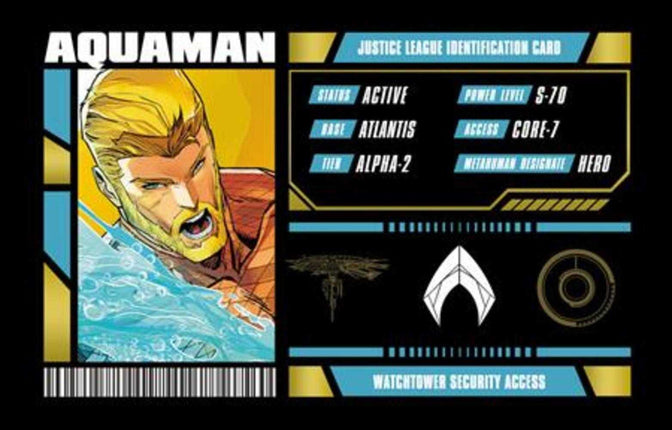 Justice League Membership Card - Aquaman