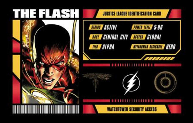 Justice League Membership Card - The Flash