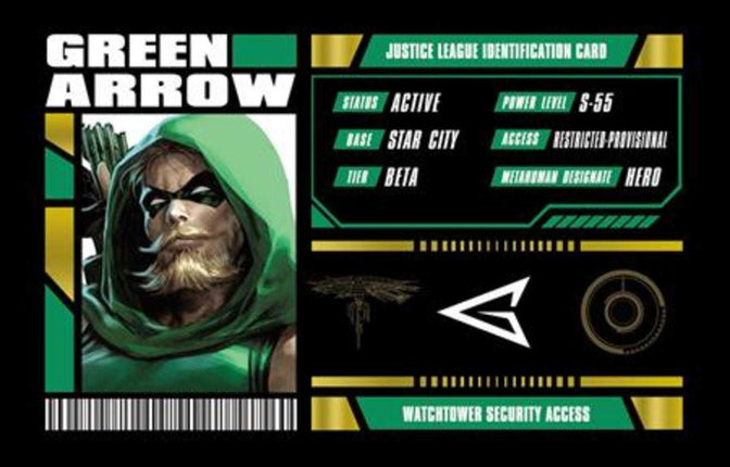 Justice League Membership Card - Green Arrow