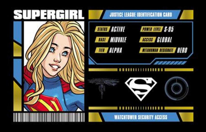 Justice League Membership Card - Supergirl