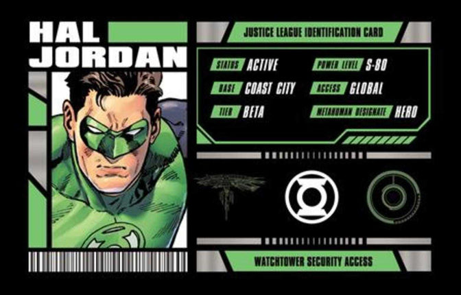 Justice League Membership Card - Hal Jordan