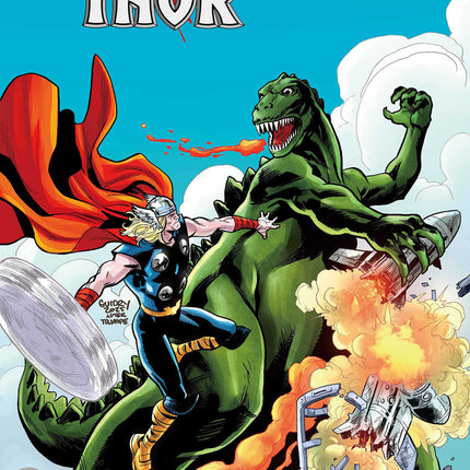 Godzilla vs. Thor #1 Gavin Guidry Godzilla King Of The Monsters Homage Variant