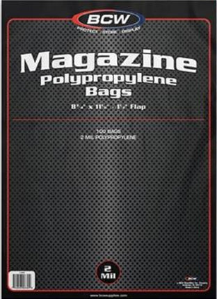 BCW Premade Magazine Bag/Board