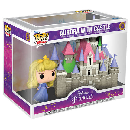 Disney Ultimate Princess Princess Aurora with Castle Pop! Town Vinyl Figure