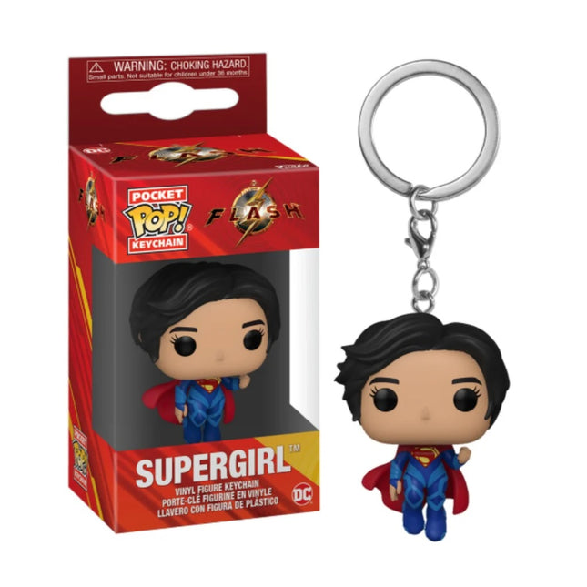 The Flash Supergirl Pocket Pop! Keychain