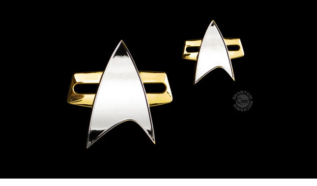 Star Trek Voyager Communicator Badge & Pin Set