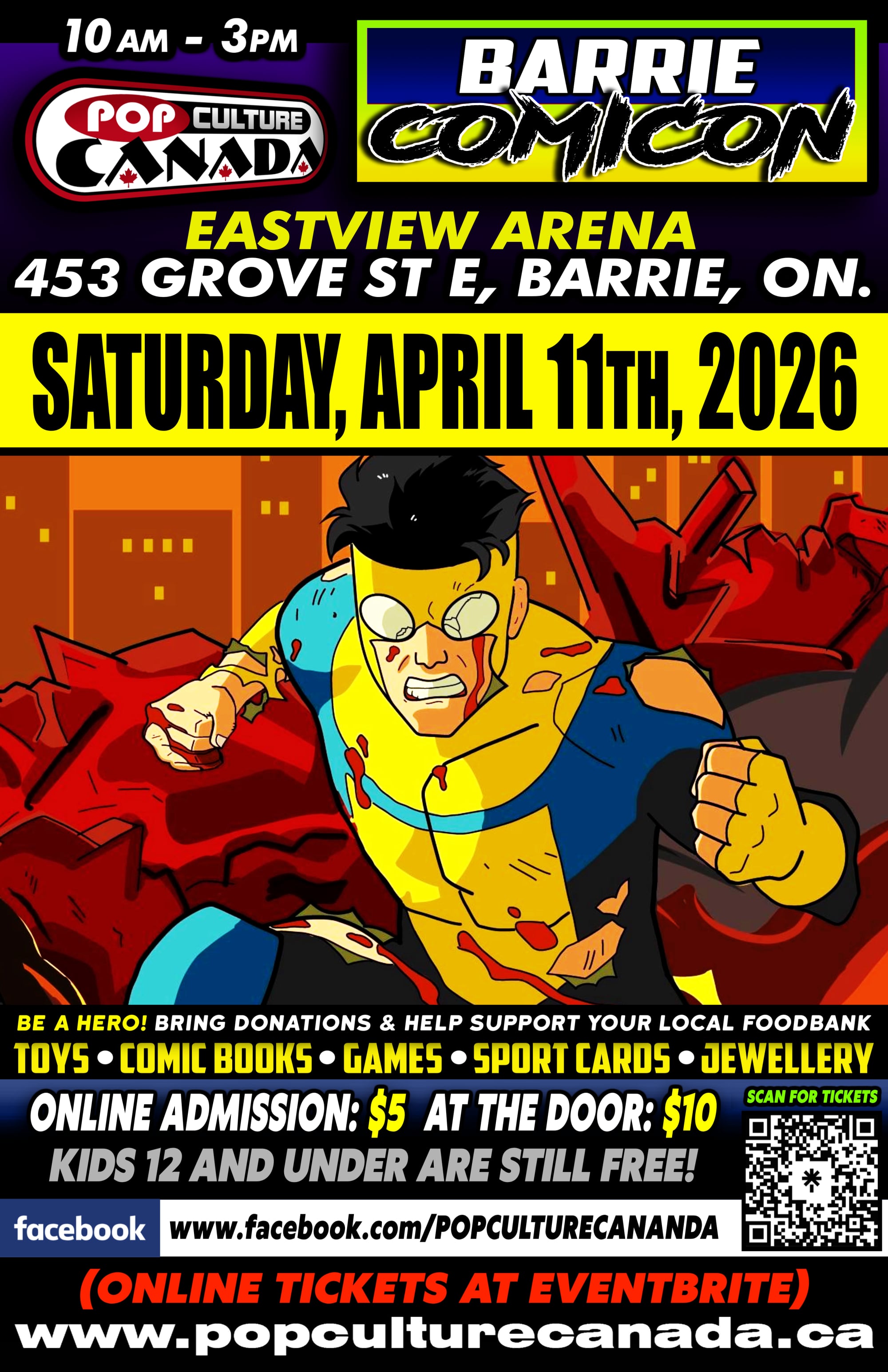 Barrie Comic-Con April 11th, 2026
