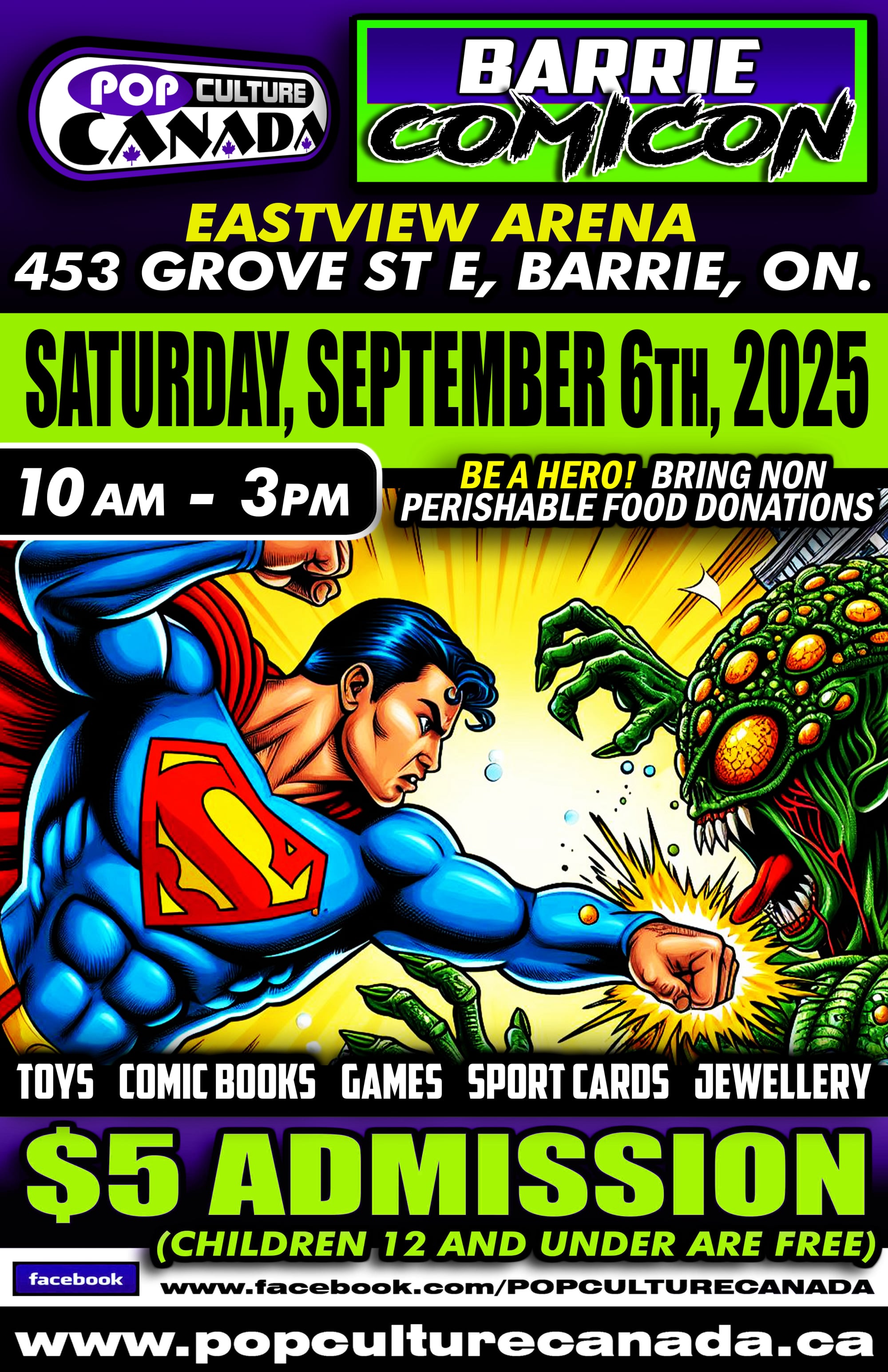 Barrie Comic-Con September 6th, 2025