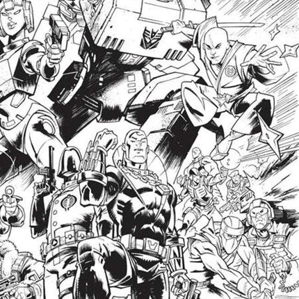 Destro #1 (Of 5) Cover J Black & White Jason Howard Connecting Eu Anniversary Variant