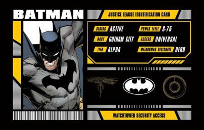 Justice League Membership Card - Batman