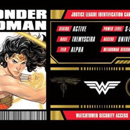 Justice League Membership Card - Wonder Woman