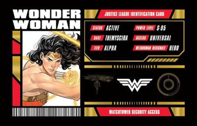 Justice League Membership Card - Wonder Woman