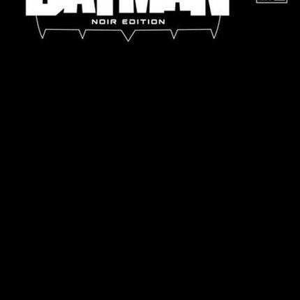 Absolute Batman Noir Edition #1 (One Shot) Cover B Black Blank Card Stock Variant