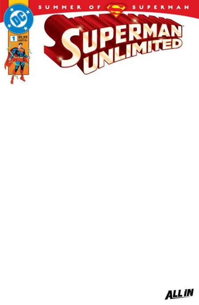 Superman Unlimited #1 Cover I Blank Card Stock Variant