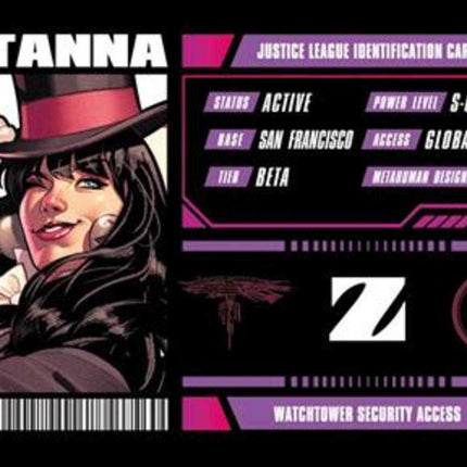 Justice League Membership Card - Zatanna