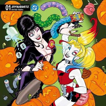 Harley Quinn X Elvira #1 Cover A Amanda Conner