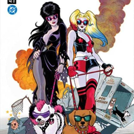 Harley Quinn X Elvira #2 Cover A Amanda Conner Dogs