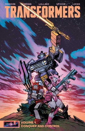 Transformers Trade Paperback Volume 04 Conquer And Control Direct Market Exclusive Daniel Warren Johnson & Mike Spicer Sword Cover