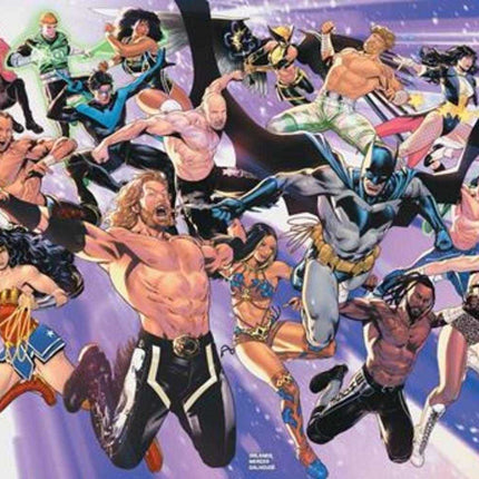 DC X Aew #1 (Of 2) Cover E Lucas Meyer Wraparound Foil Variant