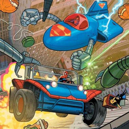 DC Marvel Superman Spider-Man #1 (One Shot) Cover T Evan Doc Shaner Supermobile & Spider Mobile Card Stock Variant