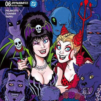 Harley Quinn X Elvira #6 Cover A Amanda Conner Party