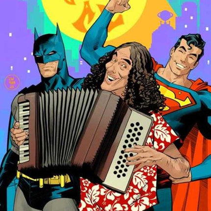 Batman Superman Worlds Finest #50 Cover G Dan Mora Weird Al Yankovic Cameo Card Stock Variant