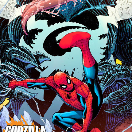 Godzilla vs. Spider-Man #1 Nick Bradshaw Venomized Godzilla Variant
