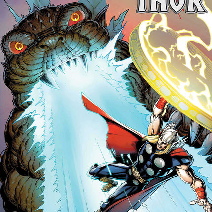 Godzilla vs. Thor #1 Mark Bagley Foil Variant