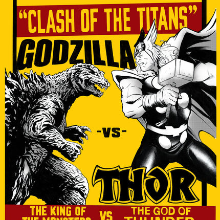 Godzilla vs. Thor #1 Lee Garbett Versus Variant