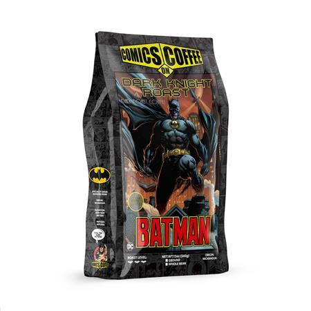 COMICS ON COFFEE BATMAN DARK KNIGHT ROAST 12OZ BAG
