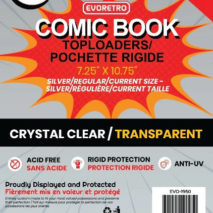 Evoretro Comic Book Top Loader (Pack of 10)