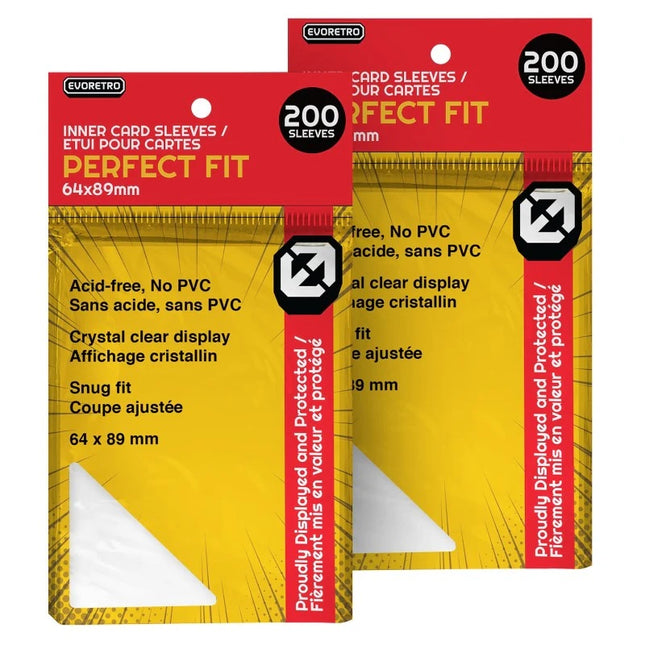 Evoretro Perfect Fit Inner Card Sleeves - Pack of 200