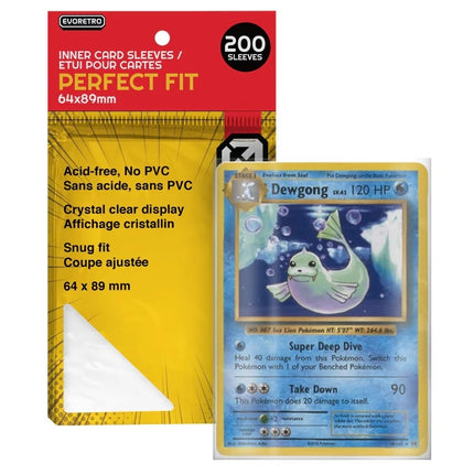 Evoretro Perfect Fit Inner Card Sleeves - Pack of 200