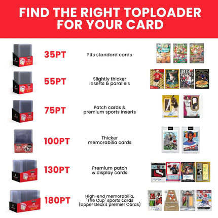 Evoretro 35pt Top Loaders - Pack of 25