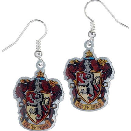 Harry Potter Gryffindor House Crest Dangle Earrings