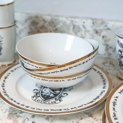 Harry Potter Hogwarts House Logos 16pc Dinnerware Set