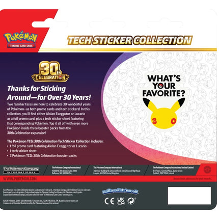 Pokémon TCG - 30th Celebration Sticker Collection