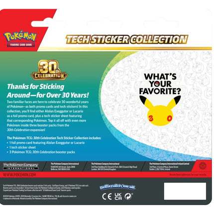 Pokémon TCG - 30th Celebration Sticker Collection