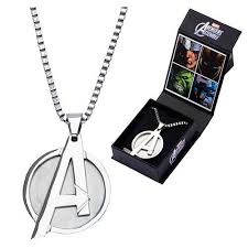 Avengers A Logo Pendant with 24" Chain Necklace