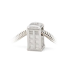 Doctor Who Silver TARDIS 3D Slider Charm