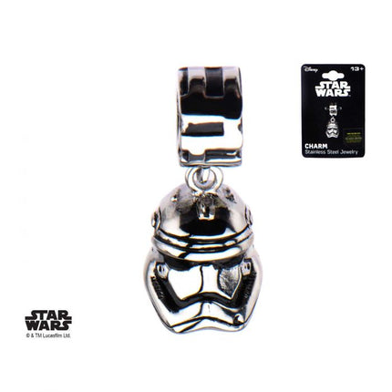 Star Wars 1st Order Stormtrooper 3D Helmet Dangle Charm