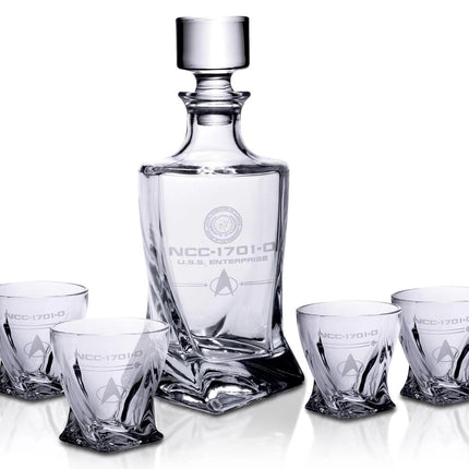 Star Trek TNG 5pc Decanter Set