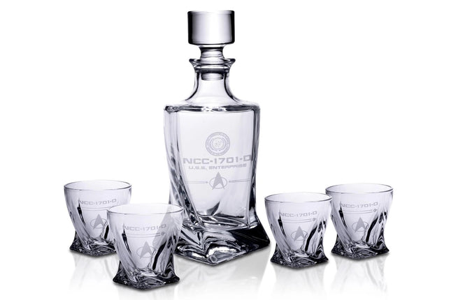 Star Trek TNG 5pc Decanter Set