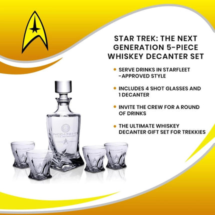 Star Trek TNG 5pc Decanter Set