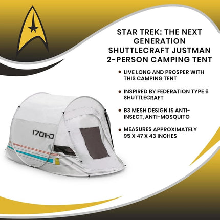 Star Trek TNG Shuttlecraft Justman Tent