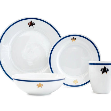 Star Trek TNG Delta Classic Logo 16pc Dinnerware Set