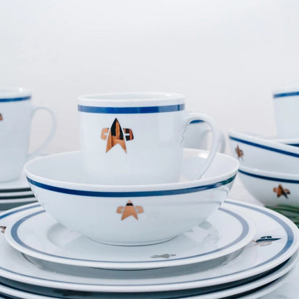 Star Trek TNG Delta Classic Logo 16pc Dinnerware Set