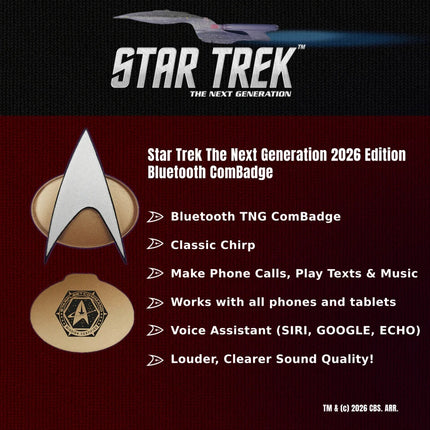 Star Trek TNG Bluetooth Communicator Badge