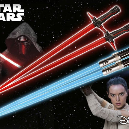 Star Wars Kylo Ren & Rey Lighsaber Chopssticks Battle Set