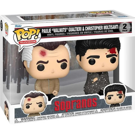 Sopranos Paulie "Walnuts" Gualtieri & Christopher Moltisanti Pop! Vinyl Figure 2-Pack